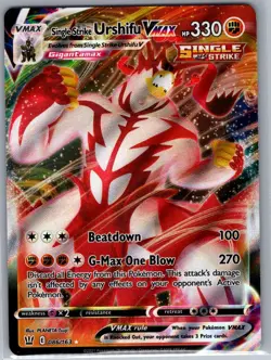 Single Strike Urshifu VMAX 086/163 SWSH05: Battle Styles - Pokemon Card - NM - Image 1
