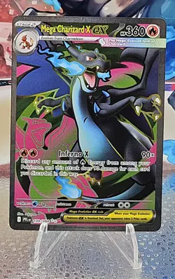 Mega Charizard X ex - Holo Ultra Rare ME02: Phantasmal Flames 109/094 NM Pokemon - Image 1