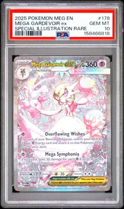 2025 POKEMON MEG EN-MEGA EVOLUTION #178 MEGA GARDEVOIR EX PSA 10 - Image 1