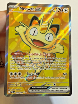Pokemon Meowth EX 107/088 Ultra Rare Holo Perfect Order NM - Image 3