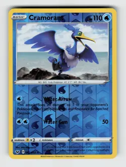 Cramorant 062/202 - Pokemon - Sword & Shield - Reverse Holo Rare - NM - Image 1
