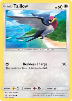 Taillow [SM02 - 103/145] SM - Guardians Rising - NM - Image 1