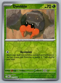 2025 Pokemon Destined Rivals Dwebble 011/182 Reverse Holo - Image 1