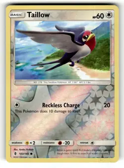 Taillow 103/145 Common Guardians Rising Reverse Holo Pokemon Near Mint - Image 1