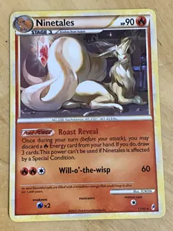 Pokemon card TCG Ninetales Call of Legends 17/95 Rare Pokemon - Image 1
