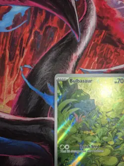 Pokemon TCG Bulbasaur Scarlet Violet-151 Illustration Rare Card 166/165 - Image 3