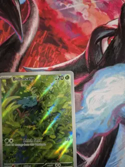 Pokemon TCG Bulbasaur Scarlet Violet-151 Illustration Rare Card 166/165 - Image 4