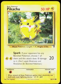 Pikachu 86/110 Common Legendary Collection Pokemon Lightly Played - Image 1