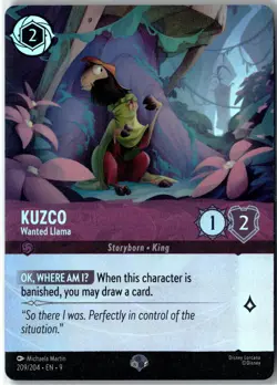 Disney Lorcana TCG Kuzco - Wanted Llama 209/204 Epic Foil Fabled - Image 1