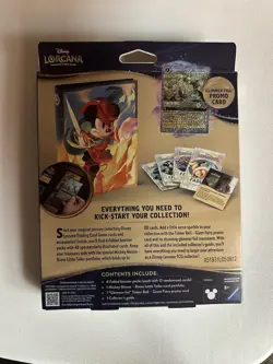 Disney Lorcana Fabled Collection Starter Set 4 Packs Tinkerbell Promo New Sealed - Image 2
