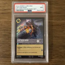 Disney Lorcana D23 Expo 2022 PSA 9 Robin Hood and Captain Hook - Image 3