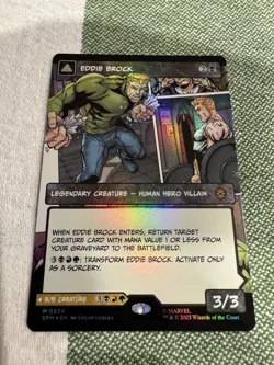 Eddie Brock, Foil, Borderless, Marvel Spider-Man Variant, Mtg, NM/M - Image 1