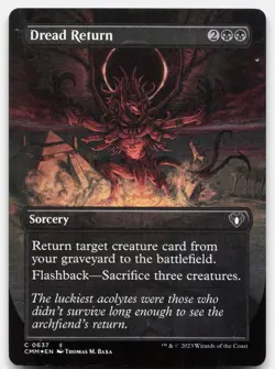 Dread Return (Foil Borderless) - NM - CMM Commander Masters # 637 - MTG Magic - Image 1