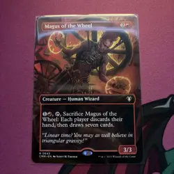 Magus of the Wheel Borderless, MTG, Commander Masters, CMM, NM - Image 1