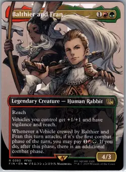 Balthier and Fran () (Borderless) FIN 393 R NM FINAL FANTASY - Image 1