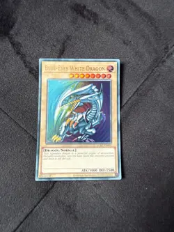 Yu-Gi-Oh! LCKC-EN001 Blue-Eyes White Dragon Ultra Rare Card - Image 1