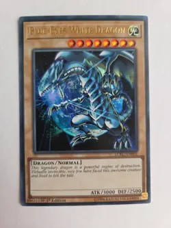 Blue-Eyes White Dragon - LCKC-EN001 (Version 3) - 1st Edition - Ultra Rare - Image 1