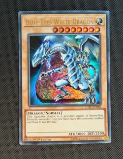 Yu-Gi-Oh! Blue-Eyes White Dragon LCKC-EN001 Ultra Rare 1st Edition NM - Image 1