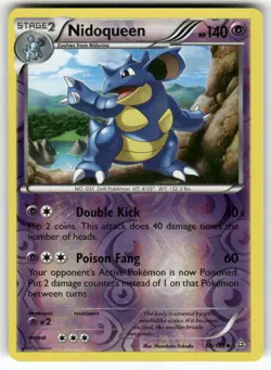 Nidoqueen 68/160 Uncommon Primal Clash Pokemon Reverse Holo Near Mint - Image 1