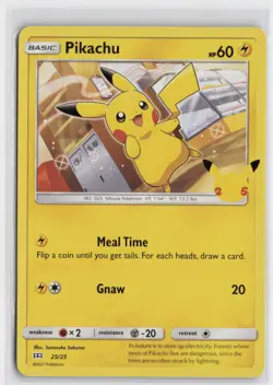 Pokemon Pikachu 25/25 McDonald's 25th Anniversary Promo Regular NM - Image 1