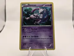 Mewtwo XY100 Black Star Promo Holo + Detective Pikachu 12/18 Holo Pokemon Cards - Image 1
