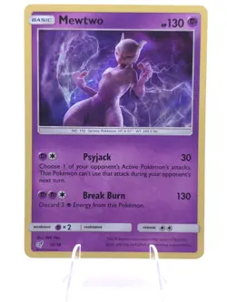 Mewtwo XY100 Black Star Promo Holo + Detective Pikachu 12/18 Holo Pokemon Cards - Image 3