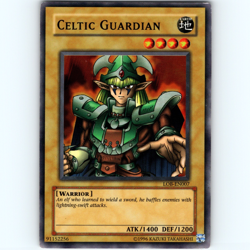 Yugioh Celtic Guardian LOB-EN007 Unlimited Super Rare Holo - LP 💎 - Image 1