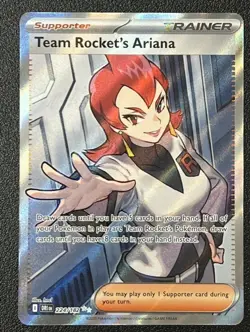 Pokemon TCG Trainer Team Rocket's Ariana Ultra Rare Holo - Image 1