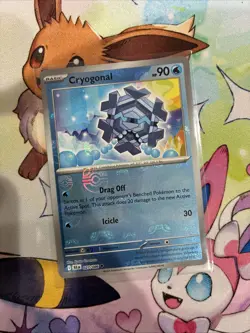 Cryogonal (Master Ball Pattern) 027/086 Uncommon Black Bolt Pokemon Holo NM - Image 1