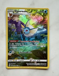 Vaporeon TG02/TG30 Brilliant Stars Trainer Gallery Holo UR Eng 2022 - Image 1