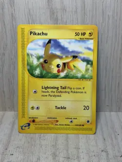 Pikachu 124/165 Expedition Base Set Regular Pokemon TCG - Image 1