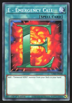 E - Emergency Call - LDS3-EN108 - Common - 1st Edition Yugioh - Image 1