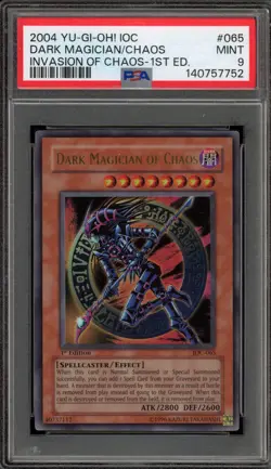 Yu-Gi-Oh! Dark Magician of Chaos Invasion of Chaos 1st Edition IOC-065 PSA 9 - Image 1