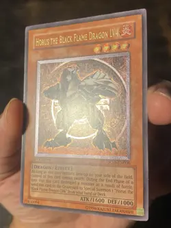 Yugioh NM Horus the Black Flame Dragon LV4 Ultimate Rare Foil 1st SOD-EN006 - Image 2