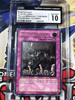 Yugioh CGC 10 Royal Surrender TLM-EN059 1st Edition Ultimate Rare PSA - Image 2
