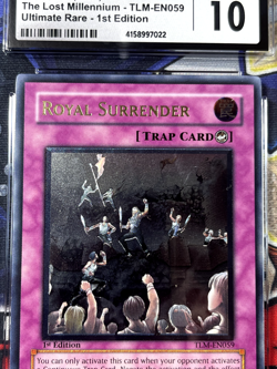 Yugioh CGC 10 Royal Surrender TLM-EN059 1st Edition Ultimate Rare PSA - Image 3