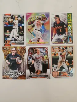 Gunnar Henderson Lot of 6 Rookie Cards Inserts Chrome And Base RC Orioles - Image 1