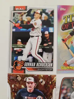 Gunnar Henderson Lot of 6 Rookie Cards Inserts Chrome And Base RC Orioles - Image 2