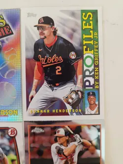 Gunnar Henderson Lot of 6 Rookie Cards Inserts Chrome And Base RC Orioles - Image 4