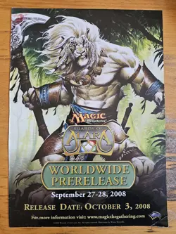 Magic: The Gathering Shards of Alara Original Advert Poster Promo Ajani Goldmane - Image 1