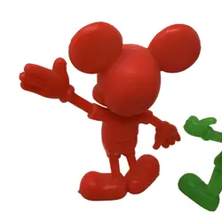 Louis MARX Disney vintage Plastic Figures Mickey Mouse Pinocchio Dopey Lot Of 3 - Image 5