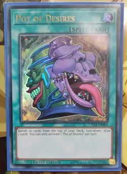 Yugioh | Pot of Desires (CT13-EN004) | Ultra Rare NM - Image 1