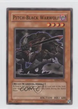 Pitch-Black Warwolf Unlimited YuGiOh Rise of Destiny #RDS-EN026 2004 READ - Image 1