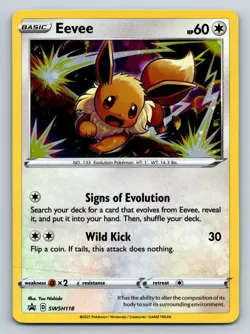 Eevee SWSH118 - SWSH: Sword & Shield Promo Cards - LP - Pokemon TCG - Image 1