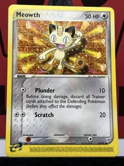Meowth 42/95 Team Magma vs Team Aqua Non Common Holo Pokemon Card - Image 3