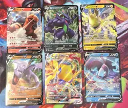 POKEMON TCG 6 CARD RANDOM V LOT - Image 1