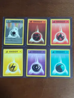 Pokemon Base Set 1st Edition Basic ENERGY Card Lot #96, 97, 98, 100, 101, 102 - Image 1