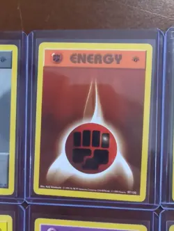 Pokemon Base Set 1st Edition Basic ENERGY Card Lot #96, 97, 98, 100, 101, 102 - Image 3