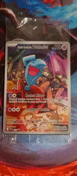 Sealed Team Rocket's Wobbuffet 203 Sv: Scarlet & Violet Promo Cards Holo - Image 1