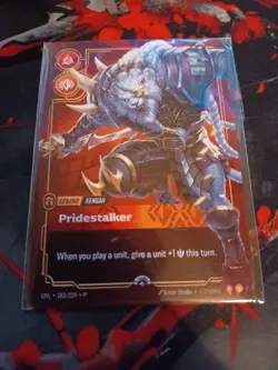 Rengar Pridestalker Prize Wall Exclusive Metal Card, Riftbound - Image 1